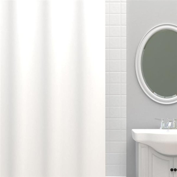 Zenna Home Zenna Home 4784567 72 x 70 in. White Solid Shower Curtain Liner 4784567